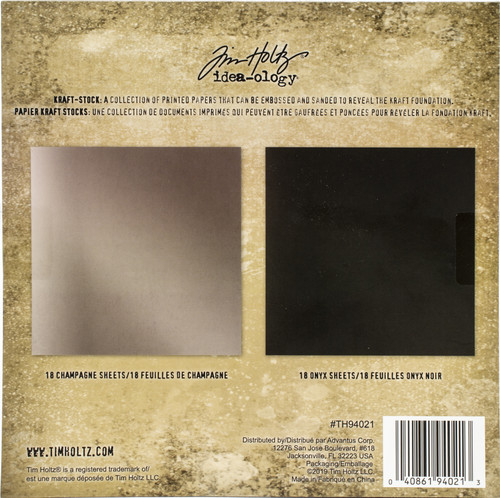 Idea-Ology Paper Stash Kraft Metallic Paper Pad 8"X8" 36/Pkg-Metallic 3 - TH94021