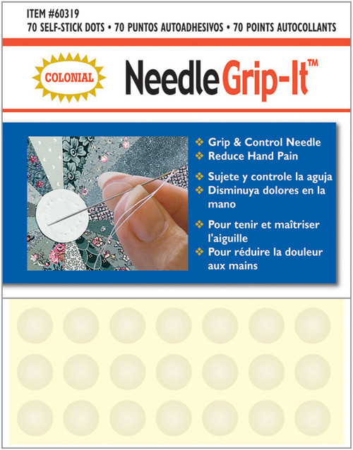 Colonial Needle Grip-It Flexible Self-Adhesive Dots-70/Pkg -60319 - 091955603194