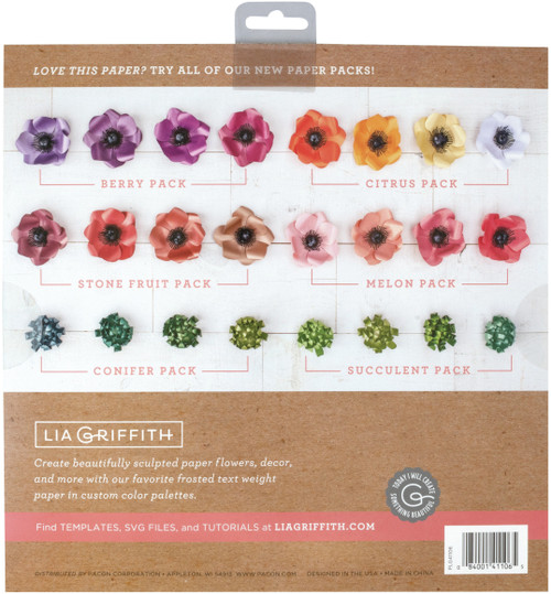 Lia Griffith Frosted Craft Tissue Paper 12"X12" 20/Pkg-Conifer-Blues - PLG41106 Lia Griffith Frosted Craft Tissue Paper 12"X12" 20/Pkg-Conifer-Blues - PLG41106