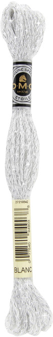 6 Pack - DMC 6-Strand Etoile Embroidery Floss 8.7yd-Blanc - 617-BLANC - 077540949038