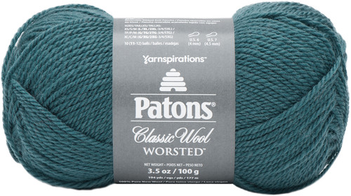 Patons Classic Wool Yarn-Rich Teal - 244077-77768 - 057355450813 Patons Classic Wool Yarn-Rich Teal - 244077-77768 - 057355450813