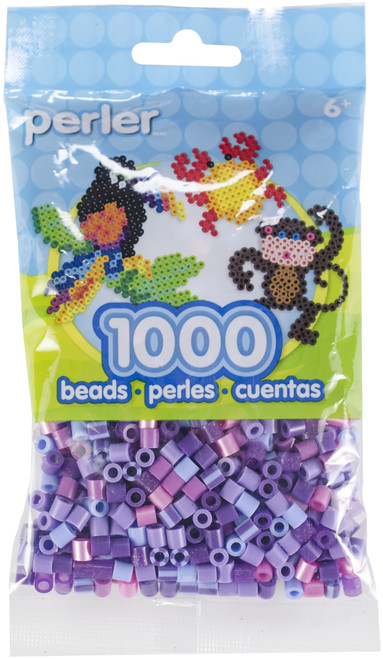 Perler Pearl Beads 1,000/Pkg-Jewel Tone Purple Mix PPBB05-15964 - 048533159642
