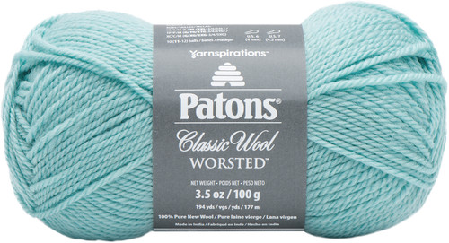 Patons Classic Wool Yarn-Duck Egg Blue - 244077-77766 - 057355450790