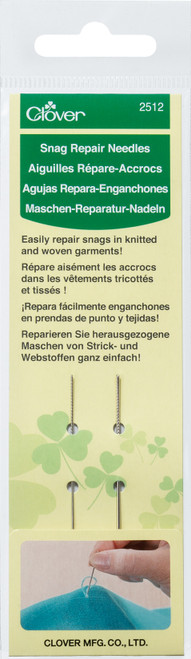 3 Pack - Clover Snag Repair Needles 2/Pkg- - 2512 - 051221725128