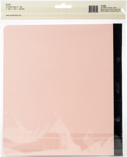 Simple Stories Sn@p! Flipbook 6"X8"-Blush - SNAP6X8F-13300