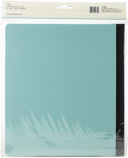 Simple Stories Sn@p! Flipbook 6"X8"-Teal - SNAP6X8F-13305 Simple Stories Sn@p! Flipbook 6"X8"-Teal - SNAP6X8F-13305