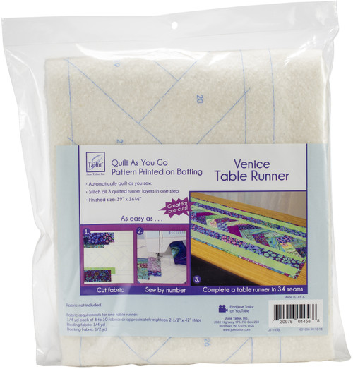 June Tailor Quilt As You Go Table Runner-Venice - JT1458 - 730976014588
