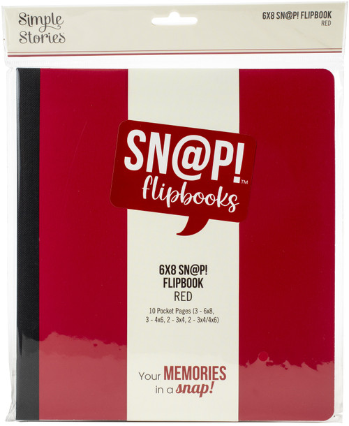 Simple Stories Sn@p! Flipbook 6"X8"-Red - SNAP6X8F-13302 - 816502026369 Simple Stories Sn@p! Flipbook 6"X8"-Red - SNAP6X8F-13302 - 816502026369