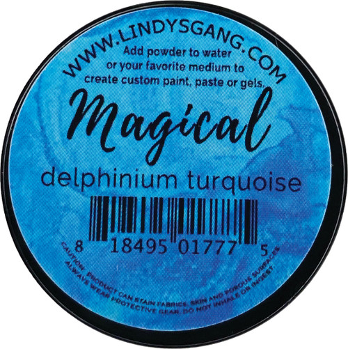 Lindy's Stamp Gang Magicals Individual Jar-Delphinium Turquoise MAG JAR-03 - 818495017775