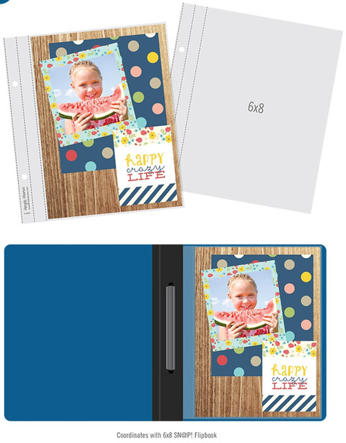 Simple Stories Sn@p! Pocket Pages For 6"X8" Flipbooks 10/Pkg-(1) 6"X8" Pocket SS13310