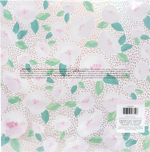 Dear Lizzy Here & Now Specialty Paper 12"X12"-Acetate W/Iridescent Foil Accents - DL356650
