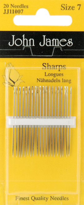 12 Pack - John James Sharps Hand Needles-Size 7 20/Pkg - JJ11007 - 783932200068