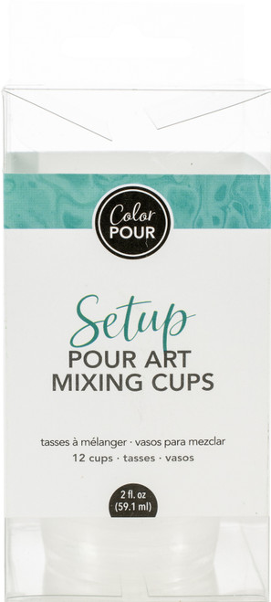 American Crafts Color Pour Mixing Cups 12/Pkg- - 349617 - 718813496179
