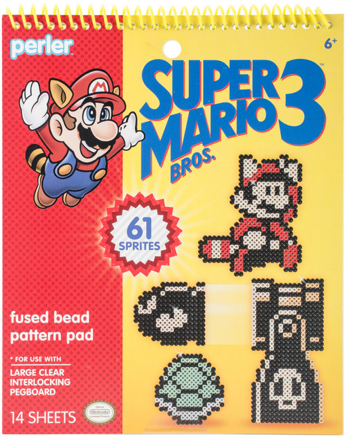 3 Pack Perler Fused Bead Pattern Pad-Super Mario Bros. 3 80-22841 - 048533228416