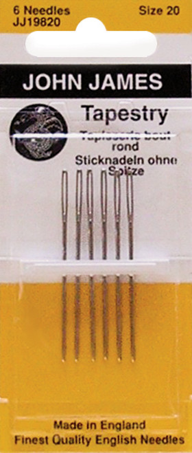 12 Pack - John James Hand Needles-Size 20 6/Pkg - JJ198-20 - 783932200761
