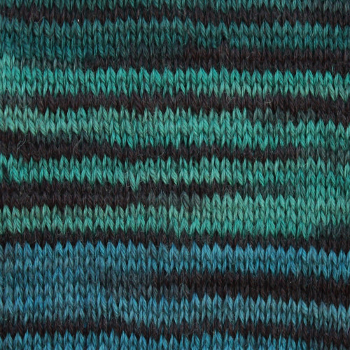 6 Pack - Patons Kroy Socks Yarn-Turquoise Stripes - 243455-55718