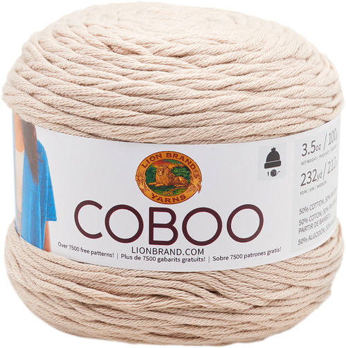 3 Pack Lion Brand Coboo Yarn-Tan 835-123 - 023032025605