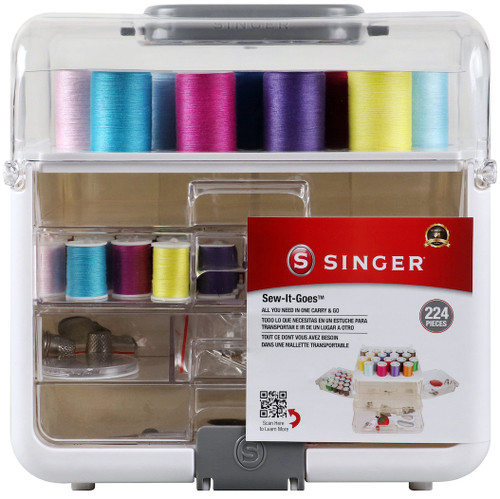 Singer Sew-It-Goes Essentials Sewing Kit-224pcs - 01771 - 075691017712