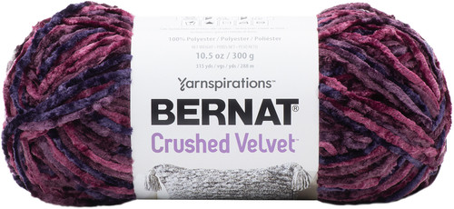 Bernat Crushed Velvet Yarn-Burgundy - 161016-16005 - 057355445420
