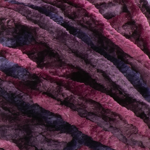 Bernat Crushed Velvet Yarn-Burgundy - 161016-16005