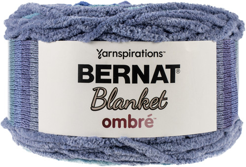 Bernat Blanket Ombre Yarn-Shade Blue Ombre - 161036-36010 - 057355437685 Bernat Blanket Ombre Yarn-Shade Blue Ombre - 161036-36010 - 057355437685