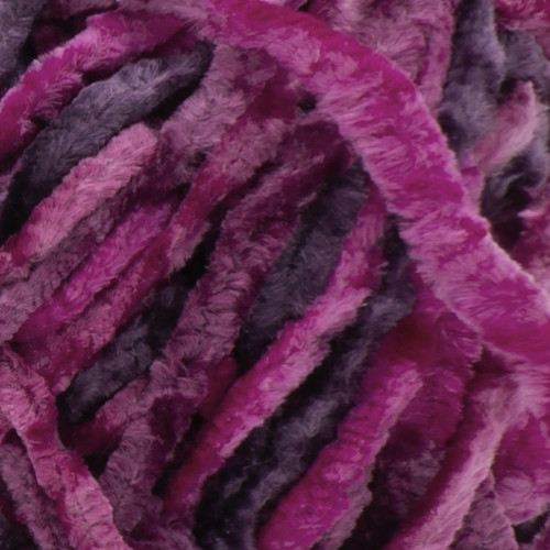 Bernat Crushed Velvet Yarn-Magenta - 161016-16012