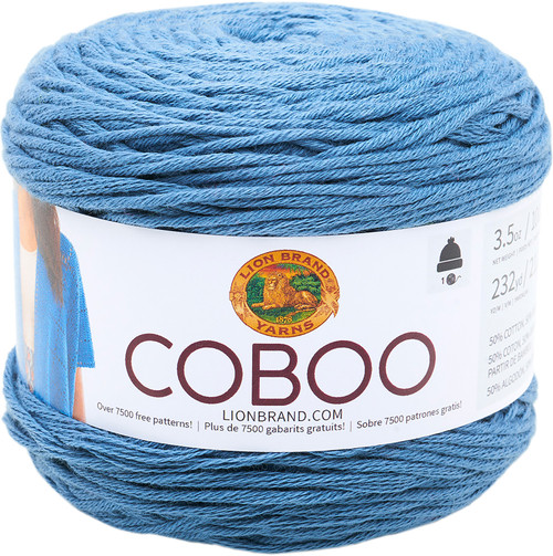 Lion Brand Coboo Yarn-Denim 835-107 - 023032025582