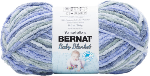 Bernat Baby Blanket Big Ball Yarn-Lovely Blue - 161104-04793 - 057355442825