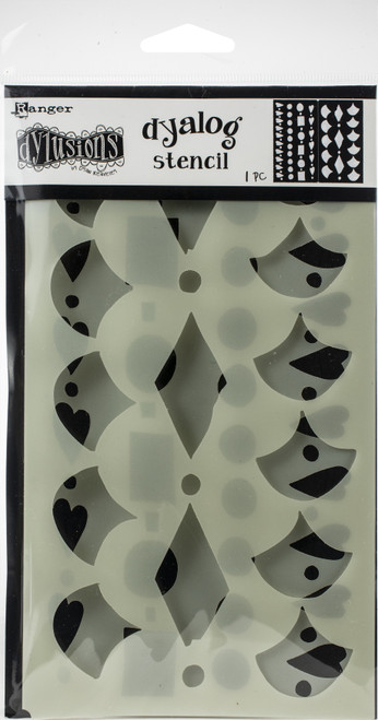 Dyan Reaveley's Dylusions Dyalog Stencil-Border It Too - DYS687-47 - 789541068747