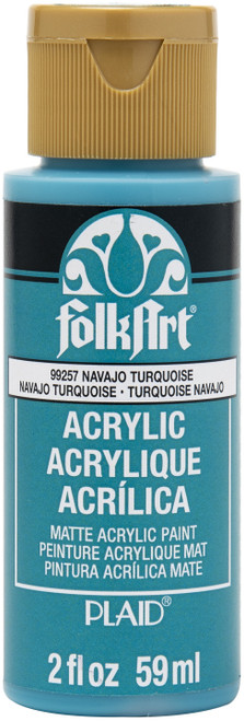 FolkArt Acrylic Paint 2oz-Navajo Turquoise FA-99257 - 028995992575