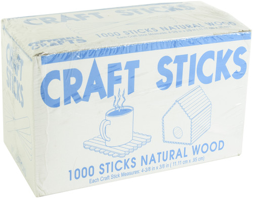 Pepperell Craft Sticks 1000/Pkg-Natural - 70782