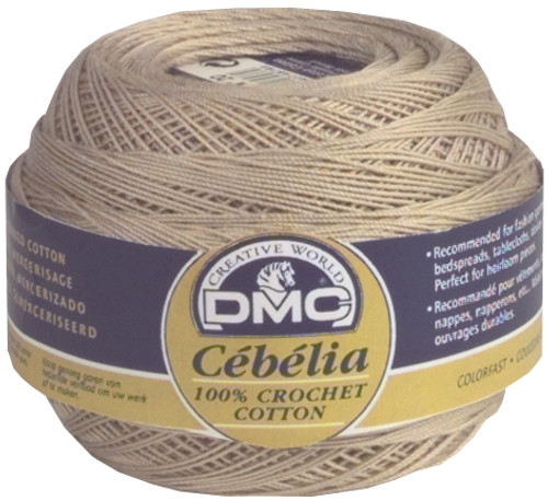 10 Pack DMC/Cebelia Crochet Cotton Size 10-Cream 167G 10-712 - 077540119516