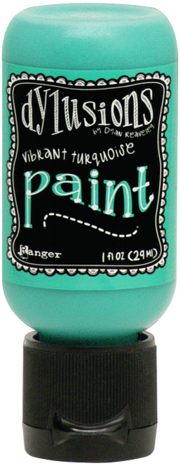 Dylusions Acrylic Paint 1oz-Vibrant Turquoise - DYQ-70702 - 789541070702