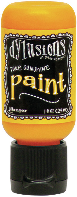 Dylusions Acrylic Paint 1oz-Pure Sunshine - DYQ-70627 - 789541070627