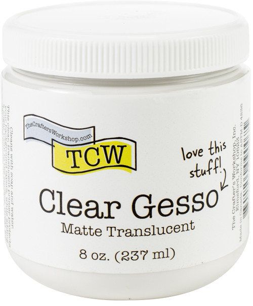Crafter's Workshop Gesso 8oz-Clear - TCWG9007 - 842254090075