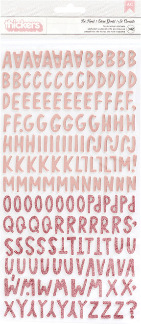 Amy Tan Stay Sweet Thickers Stickers 342/Pkg-Be Kind Alpha/Blush Foam - 351206 - 718813512060
