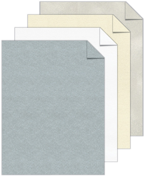 Neenah Metallic Cardstock 8.5"X11" 24/Pkg-Astrobrights, 4 Colors/6 Each - 91519