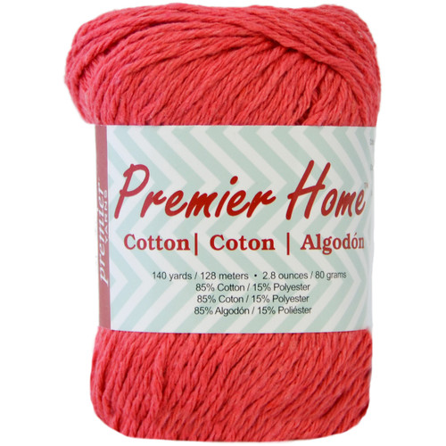 3 Pack Premier Home Cotton Yarn-Guava 38-28 - 847652061382