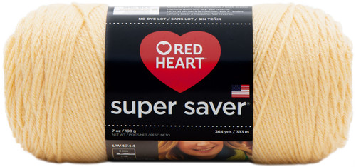 3 Pack Red Heart Super Saver Yarn-Cornmeal E300B-320 - 073650887093