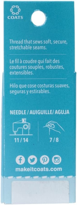 Coats Eloflex Stretch Thread 225yd Box-Black - B992-0900