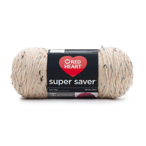 3 Pack - Red Heart Super Saver Yarn-Buff Fleck - E300B-4334 - 073650887376