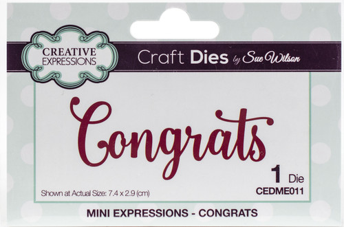 Creative Expressions Craft Dies By Sue Wilson-Congrats CEDME011 - 5055305935941