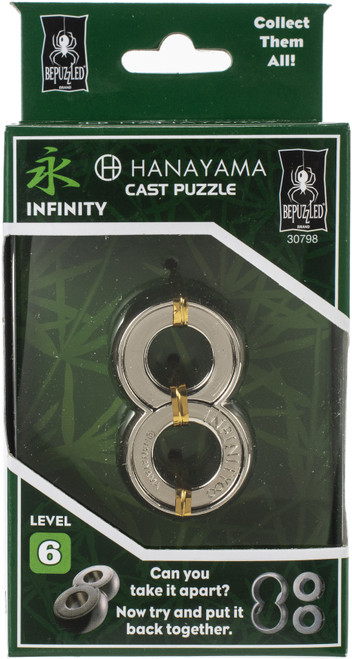 BePuzzled Hanayama Cast Puzzle-Infinity Level 6 HANAYAMA-30798 - 023332307982