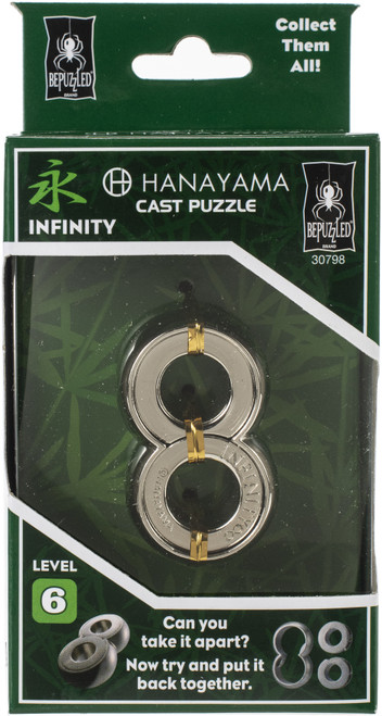 BePuzzled Hanayama Cast Puzzle-Infinity Level 6 - HANAYAMA-30798 - 023332307982