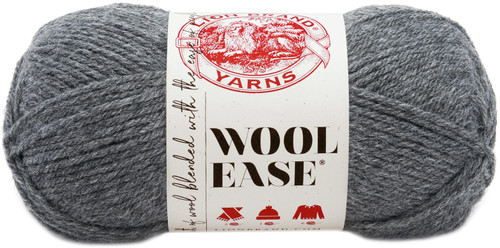 3 Pack Lion Brand Wool-Ease Yarn -Oxford Grey 620-152 - 023032621524