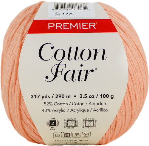 Premier Cotton Fair Yarn-Coral - 27-24 - 847652071732