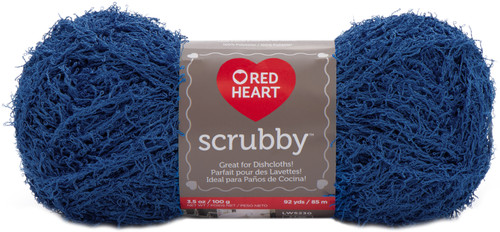 3 Pack Red Heart Scrubby Yarn-Royal E833-870 - 073650002076