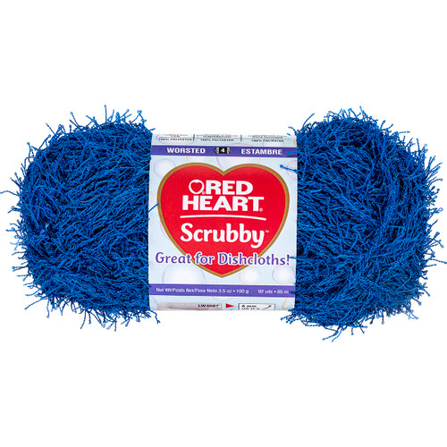 3 Pack Red Heart Scrubby Yarn-Royal E833-870