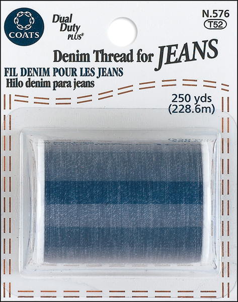6 Pack - Coats Denim Thread For Jeans 250yd-Blue - N576 - 073650890895