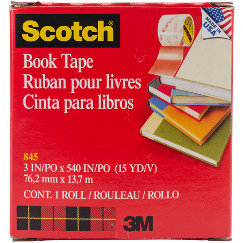 Scotch Book Tape Boxed-3"X15yd -14667-3M - 021200073847